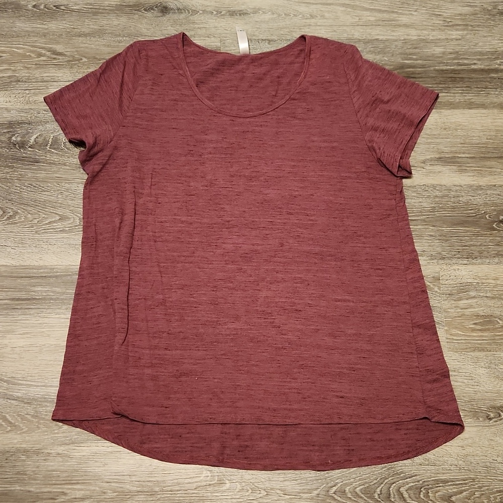 LulaRoe purple microstripe Classic Tee 3XL